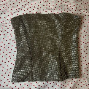 Zara bedazzled corset top